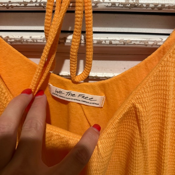 Free People Orange Top - Picture 3 of 4